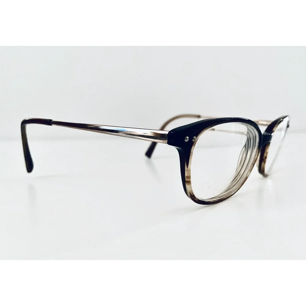 Kate Spade Brown Cat Eye Square Glasses W Gold Metal Temple Manuela 0ERV 140